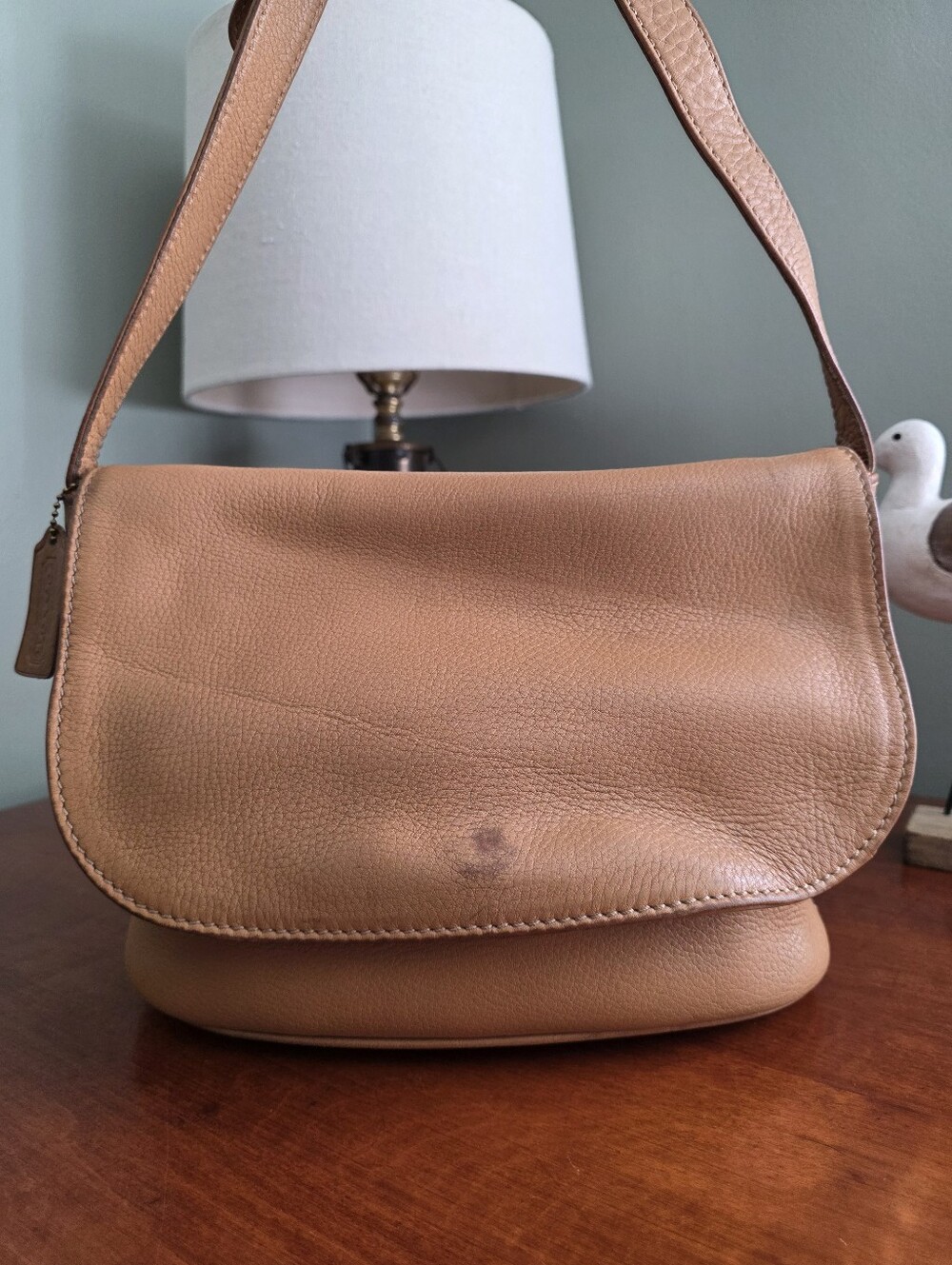 Coach 4903 Sonoma Natural Grain Leather Flap Crossbody Saddle Bag - Picture 2 of 16